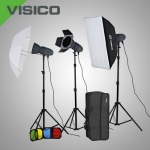 Комплект освещения Visico VL PLUS 150 Softbox Barndoor kit с сумкой