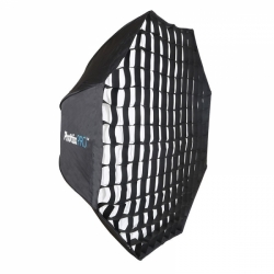 Восьмиугольный зонт-софтбокс Phottix HD с решеткой 120 см
